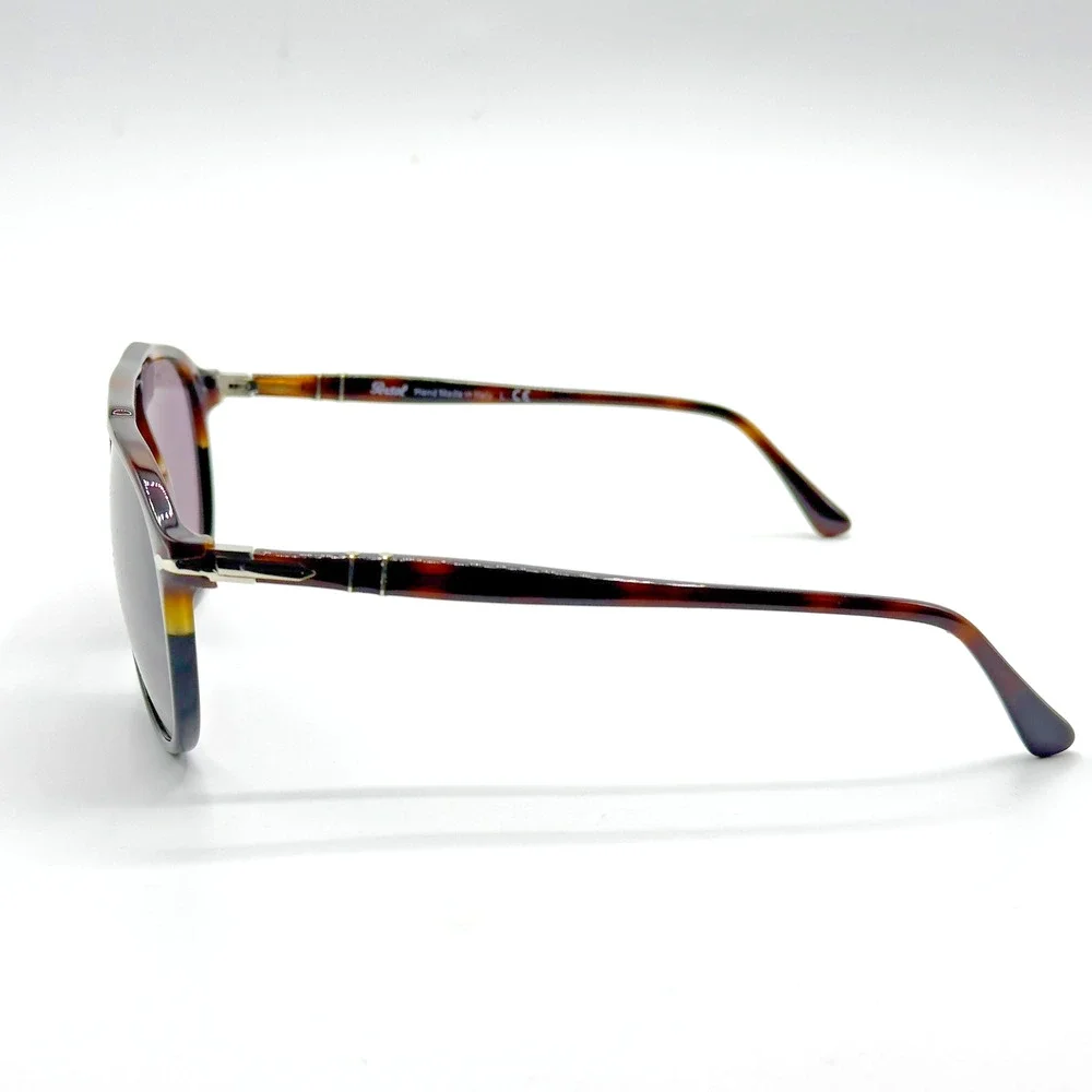 Persol Sunglasses PO3217S 1089R5 Brown Black Tortoise Pilot Frame Grey Lens 59mm